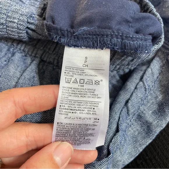 Bundle Set of (2) Old Navy High-Waisted Linen Blend Pants - Picture 7 of 7